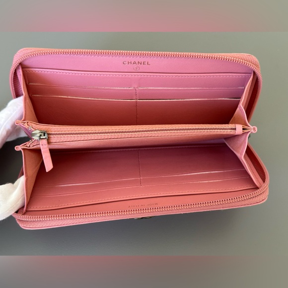 Chanel Quilted Lambskin Pink Boy Zippy Wallet - Picture 3 of 16